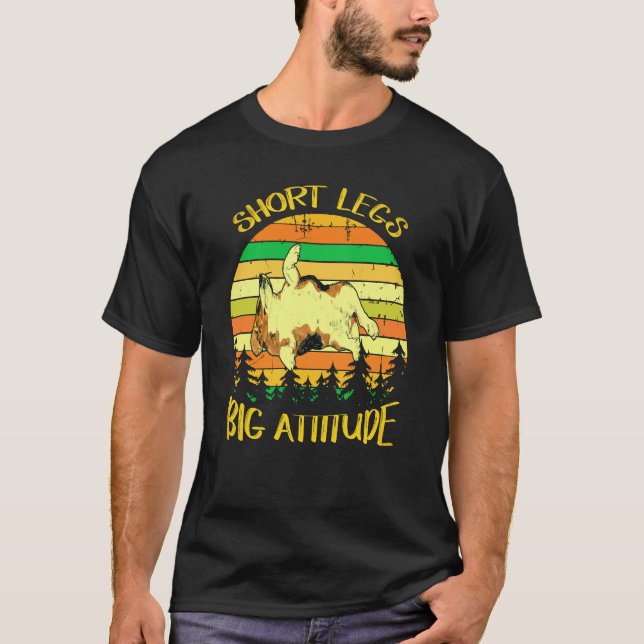 Camiseta 1 Pernas Curtas Grande Atitude Beagle Fofo (Frente)