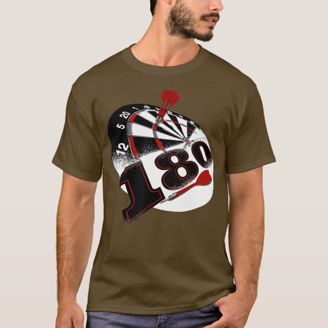 Camiseta 1 Pontuação Mais Alta do Dardo (Frente)