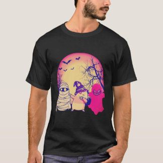 Camiseta 1 Porquinho-da-índia Abóbora de Halloween