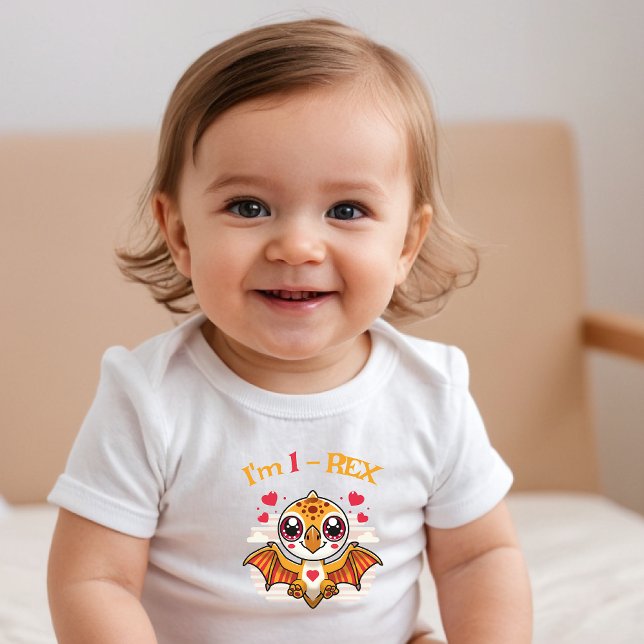 Camiseta 1-Rex Birthday Shirt – Custom Name Gift (Criador carregado)