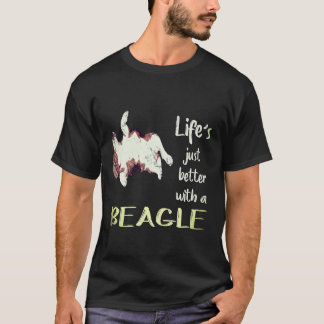 Camiseta 1 Vida É Melhor Com Um Beagle