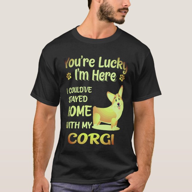 Camiseta 1 Você É Corgi Sortudo (Frente)