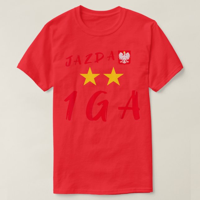 Camiseta 1GA Iga Tênis Polonês Número Um Jazda (Frente do Design)
