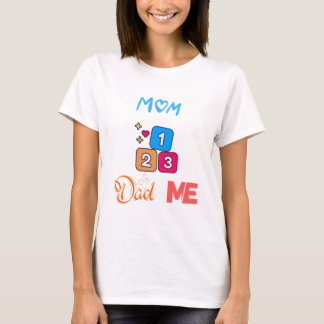 Camiseta 1mOm 2pai 3Me