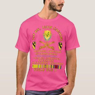 Camiseta 1rua Bn 12 Cav 1rua Cav Invasão Los Negros WWII w 