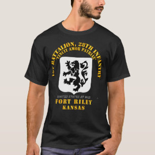 Camiseta 1rua Bn 28ª Infância Ft Riley KS