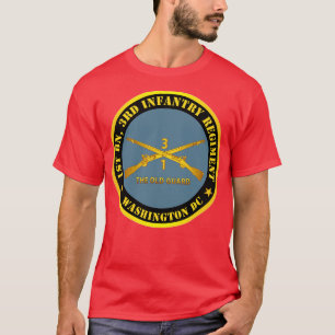 Camiseta 1rua Bn 3º Regimento de Infantaria Washington DC O