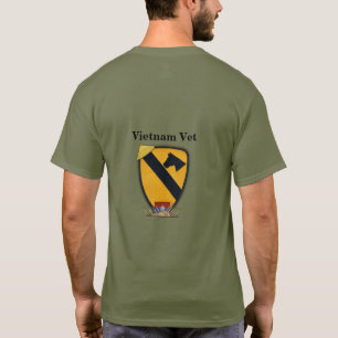 Camiseta 1rua Cavalaria Cav Airmobile Primeiros Veteranos d