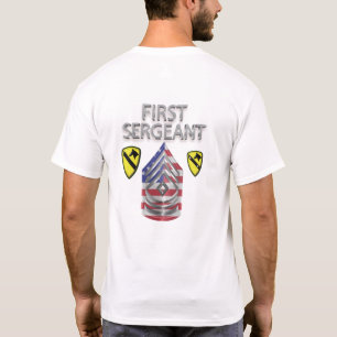 Camiseta 1rua da Divisão de Cavalaria Primeiro Sargento