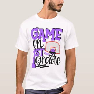 Camiseta 1Rua De Basquete No Primeiro Dia Da Escola De Espo