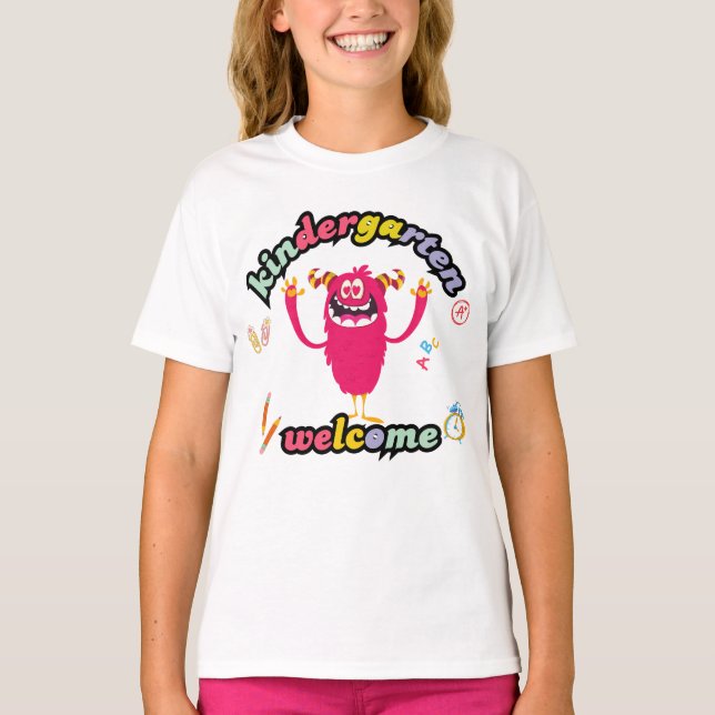 Camiseta 1rua de jardim de infância (Frente)