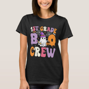 Camiseta 1rua De Tripulação De Boo Spooky No Dia Das Bruxas