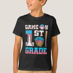 Camiseta 1rua De Volta Ao Sorvete De Beisebol Escolar G