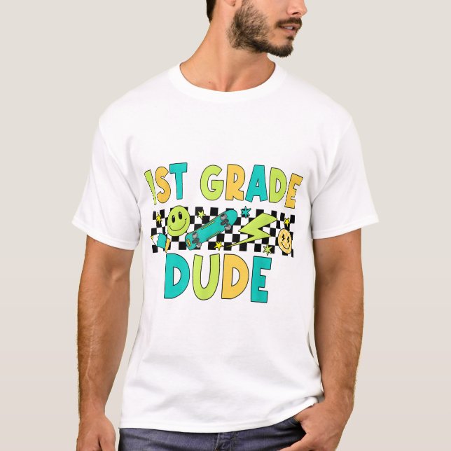 Camiseta 1Rua De Volta Para Meninos Estudantes (Frente)
