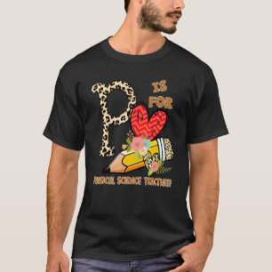 Camiseta 1rua Dia Da Professora De Ciências Físicas Escolar