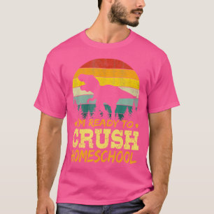 Camiseta 1Rua Dia De Escolas Domésticas Estou Pronto Para E