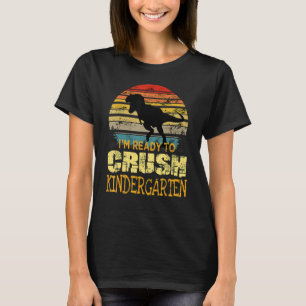 Camiseta 1rua Dia do Jardim de Infância Estou pronto para e