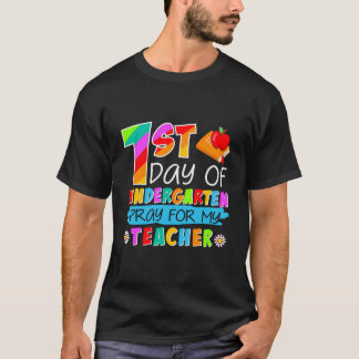 Camiseta 1Rua Dia Do Jardim De Infância Reze Para O Meu Pro
