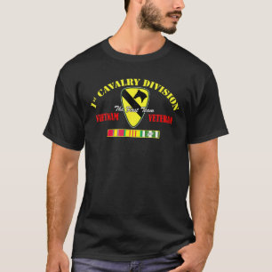Camiseta 1Rua Divisão de Cavalaria Vietnã Veterano O Prim