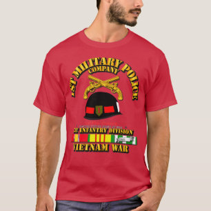Camiseta 1rua MP Company 1rua Inf Div Vietnam w SVC