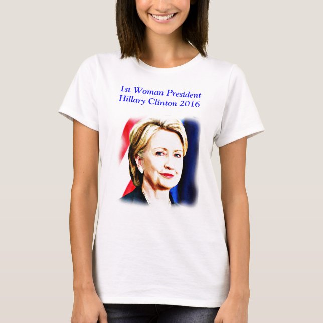 Camiseta 1rua Presidente Hillary Clinton 2016 (Frente)