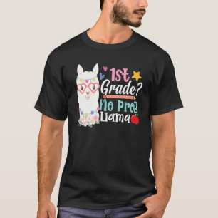 Camiseta 1rua Sem Prob Llama Professora Raparigas Primeiro