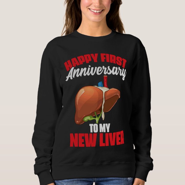 Camiseta 1st Anniversary Liver Transplant Recipient Survivo (Frente)