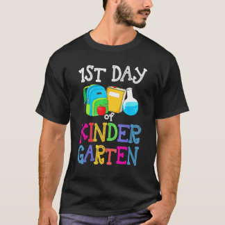 Camiseta 1st Day Of Kindergarten Back To School First Kids 