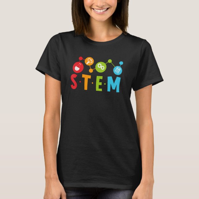 Camiseta 1st Day of School STEM Teacher Boys Girls Kids Sci (Frente)