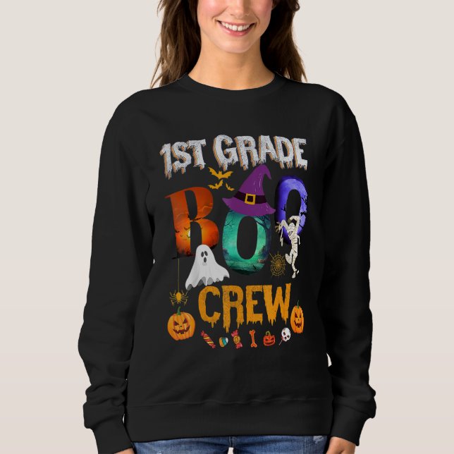 Camiseta 1st Grade Boo Crew Teacher Student  Halloween Cost (Frente)