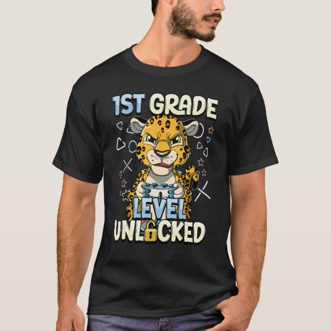 Camiseta 1st Grade Level Unlocked 1 (Frente)