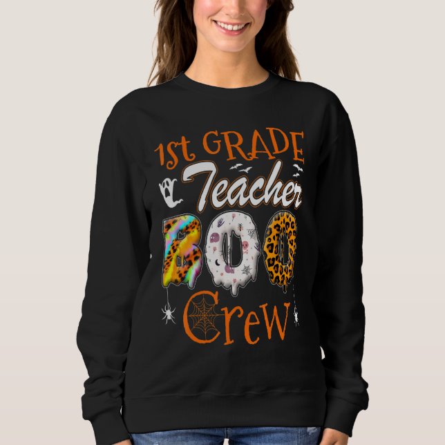 Camiseta 1st Grade Teacher Boo Crew  Teachers Halloween Cos (Frente)