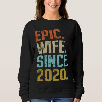 Camiseta 1st Wedding Anniversary For Her Best Epic Wife Sin