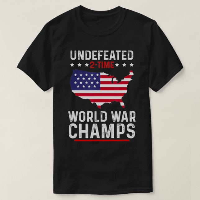 Camiseta 2ª Guerra Mundial Invencível Champs 4 De Julho (Frente do Design)