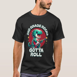 Camiseta 2º ano é demais. Tenho que rolar dinossauro e viol