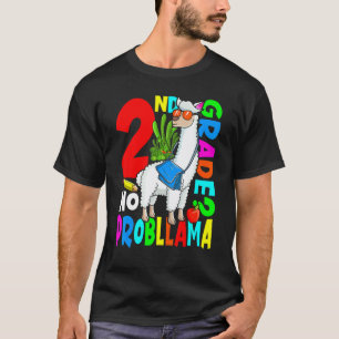 Camiseta 2º ano sem problema Llama volta às aulas primeiro