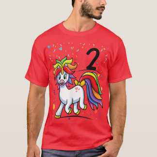 Camiseta 2º partido Bday 2 anos Partido Unicórnio 2º aniver