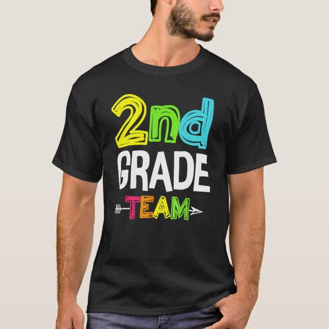 Camiseta 2º Professor da Equipe do Segundo Ano Aluno Feliz  (Frente)