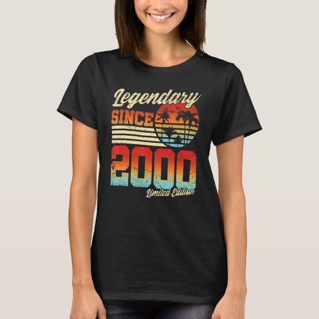 Camiseta 2000 I 2000 Homens de Aniversário 1 (Frente)