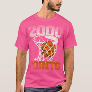 Camiseta 2000 Pontos De Basquete Para A Sua Basquete Favori