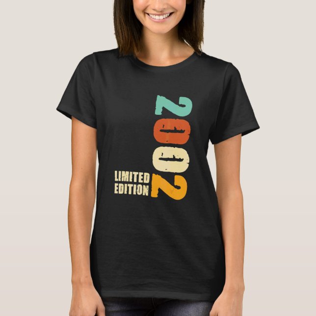Camiseta 2002 2002 Nascer Aniversário de 2002 (Frente)