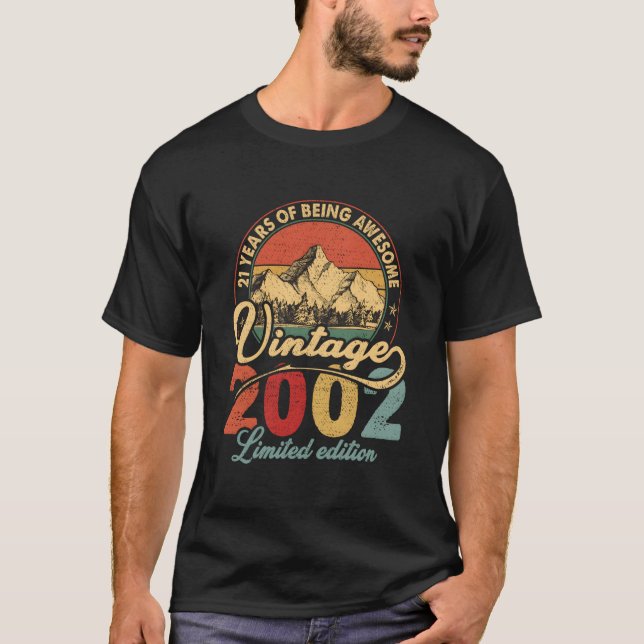 Camiseta 2002 21 Years Of Being Awesome (Frente)