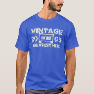 Camiseta 2003 Maiores Batimentos Brancos Vintage