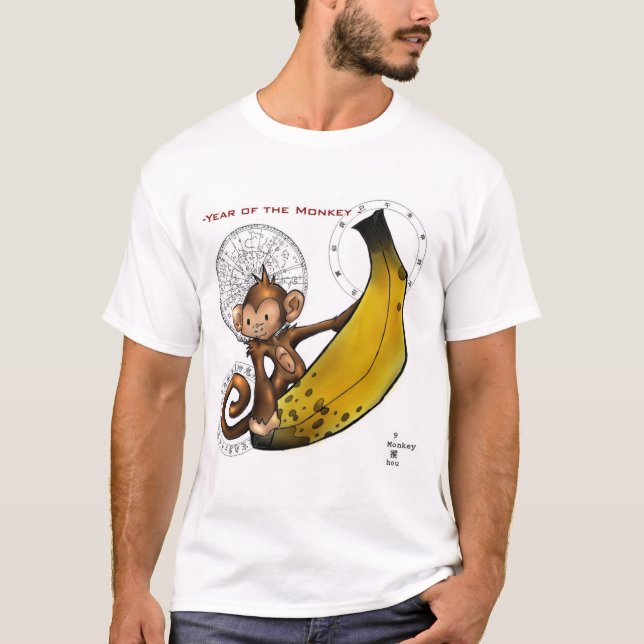 Camiseta 2004 anos do macaco! (Frente)