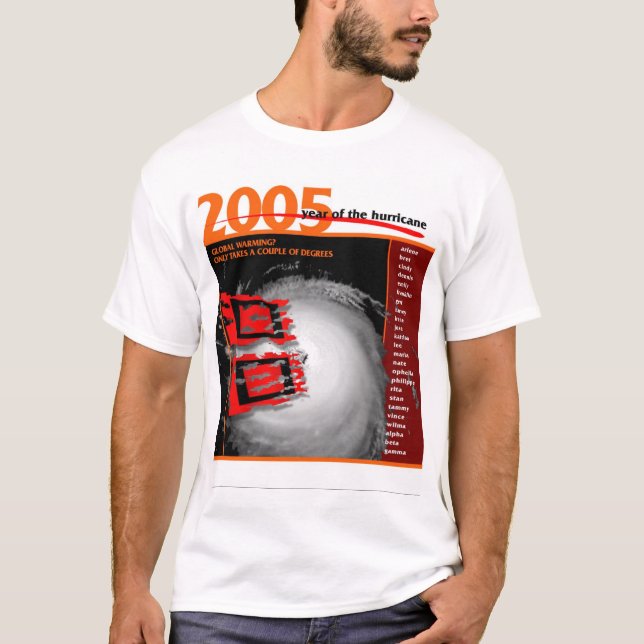 Camiseta 2005 anos do furacão (Frente)