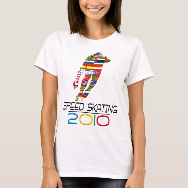 Camiseta 2010: Patinagem da velocidade (Frente)