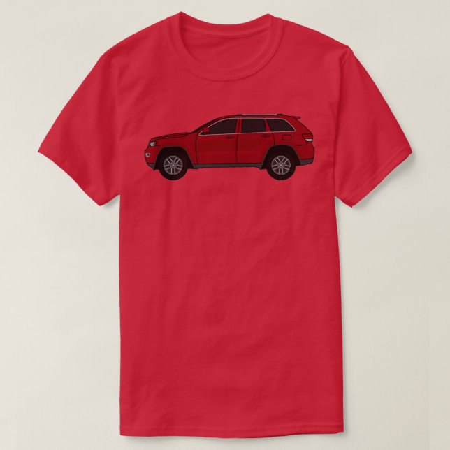 Camiseta 2011SUV 4X4 WK2 atual vermelho (Frente do Design)