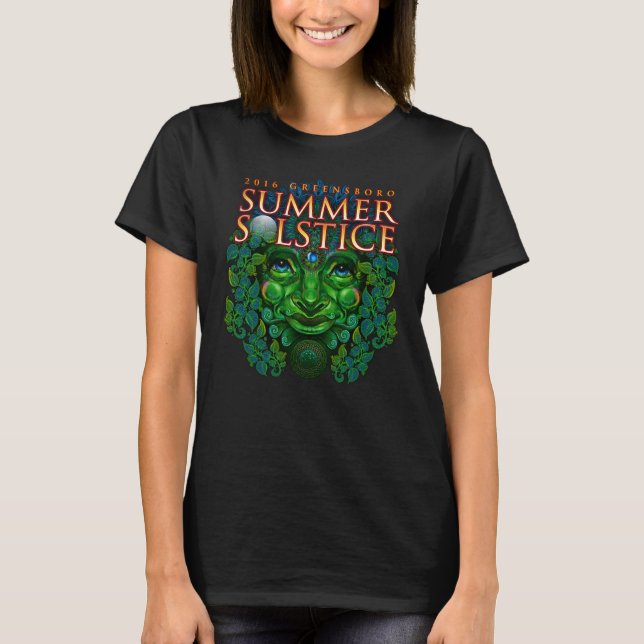 Camiseta 2016 Festival de Solstício de Verão de Greensboro  (Frente)