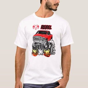 Camiseta 2017-20 Cartoon de Caminhão Rebel