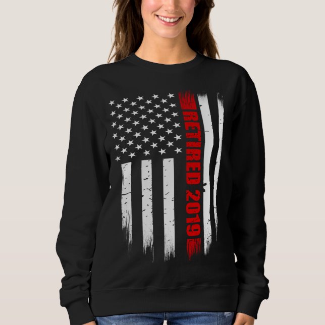 Camiseta 2019 Retired Firefighter   Thin Red Line American  (Frente)